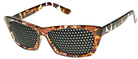 VANLO Rasterbrille 415-FMG - ganzflächiges Raster - braun marmoriert