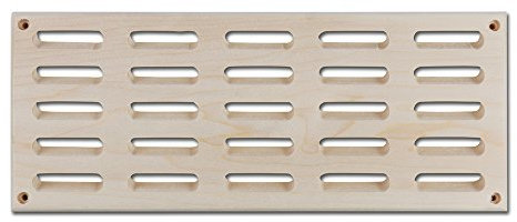 Rejilla de ventilación de diseño de madera de álamo