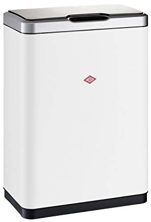 Wesco 382 411-74 I.Master Double Abfalleimer, Kunststoff, weiß matt