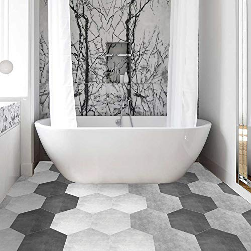 10 adesivi da parete in PVC esagonali adesivi per piastrelle per bagno cucina