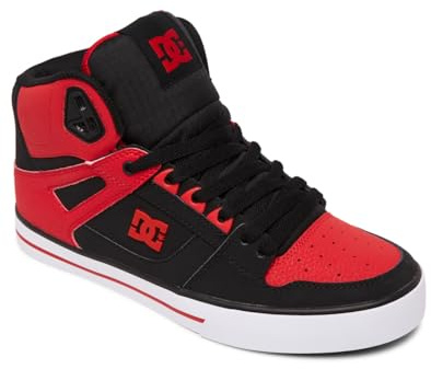 DC Shoes Herren Pure Sneaker, Fiery RED/White/Black, 45 EU