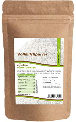 Mynatura Vollmilchpulver I Zum Backen und Kochen I Fein gemahlen I Frei von Zusatzstoffen und Konservierungsmitteln I Im wiederverschließbaren Beutel (1x 1000g)