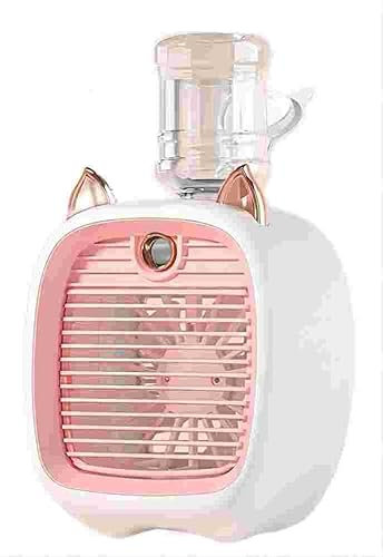 MASINIES Mini Tragbarer Ventilator, Luftkühler Geschwindigkeit Kühler Ventilator Einstellbare Klimaanlage USB Nebelventilatoren, Mobile Kleine Air Con Luftbefeuchter für Home Offices (#4)