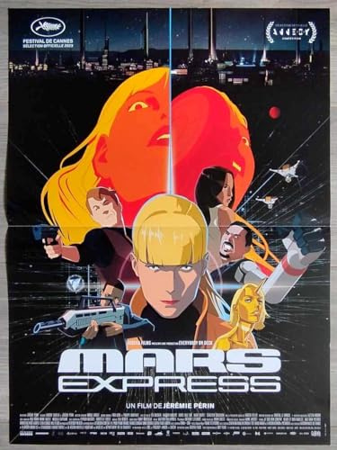 MARS EXPRESS - Poster cinematografico originale piegato piccolo (53 x 39 cm) 2023 Geremia Perin