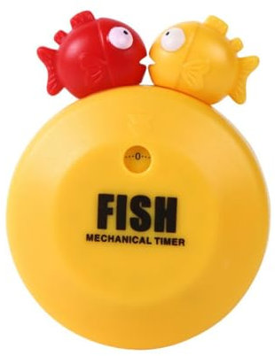 HEMOTON 1stück Cartoon Bubble Fish Timer Lustiger Küchenzeitmesser Für Backen Kochen Und Eier Batteriefrei Dekoration Und Hilfsmittel Der Küche