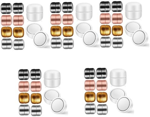 Operitacx 50stücke Magnetische Hijab Leichte Und Kompakte Sicherheitsklammern Für Schals Gunmetal Und Roségold Für Kopftücher Und Bekleidung