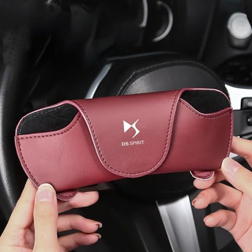 BEDPET Auto Brillenhalter, für DS Xantia Break(X2)/(X2) XM(Y4 Xsara Picasso/Break/Coupe Auto Sonnenbrille Halter Sonnenblende Zubehör Gläser Fahrkarte Clip,B