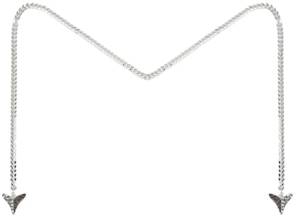 Face Chain - Fashionable Face Jewelry, Fishbone Design Body Chain, Chain Mask Jewelry for Women, Face Chain Jewelry Gift, Long Fringe Face Chain Jewelry, Face Accessories Face Chain Nose (SILVER)