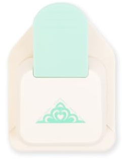 Craftelier - Ecklocher in Herzform mit Hebel zum Stanzen von Papier und Karton, speziell für Scrapbooking | Formgröße 40,5 x 40,5 x 62 mm