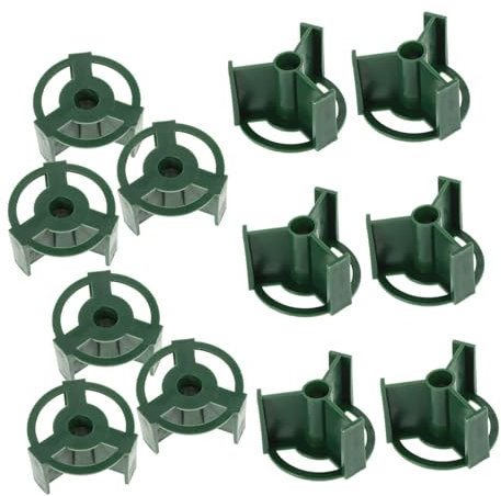 ABOOFAN 20piezas Base De Tubo De Flor para Tumbas Conmemorativas Soporte para Flores De Cementerio Decoración para Lápidas Césped Al Aire Color Oscuro