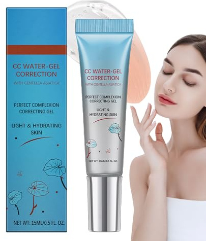 Crema Correctora De Color Para El Rostro, 15 Ml Crema Correctora CC Red Correction Cream, CC Rojo Correcto Con Centellas Asiática, Corrección De La Cara CCcrema, Cubierta De Tez Perfector Y Corrector