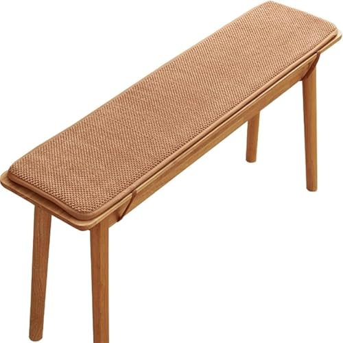 AOPEZIA Cuscino per Panca, Imbottitura per Panca, Cuscino per Seduta, Lavabile, Sfoderabile, Cuscino per Panca Angolare per Divano da Davanzale Interno Ed Esterno(Camel,30 * 100cm)