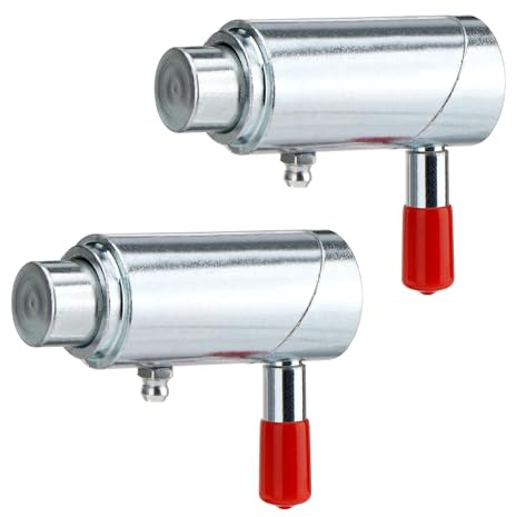 3/4 Spring Loaded Twist Lock Plunger Pin Cam Lock Wrecker | Greasable Fitting, Weld-On, Zinc-Plated Steel, Quick Lock for Tow Truck/Farm Equipment/Stabilizer Legs/Wheel Lift Arms 2 Pack