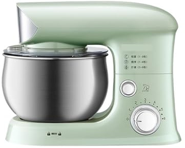 Robot da cucina, Macchina Da Chef Multifunzionale Per Uso Domestico, 3 Litri, Impasto Per Piccoli Impasti, Frullino Per Le Uova Elettrico Completamente Automatico Per la cottura(Green)