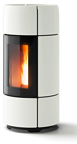 MCZ stufa pellet Curve Comfort Air 8 KW kana lisier Bar Curve di 8KW-Warm Grey