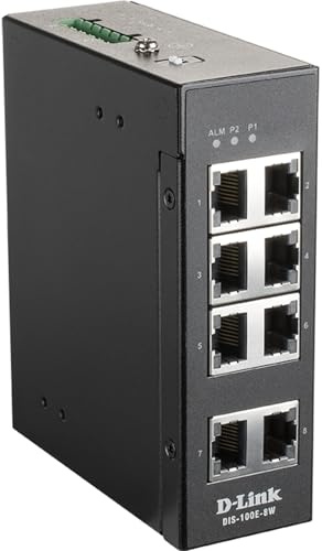 D-Link DIS-100E-8W commutateur réseau Non-géré L2 Fast Ethernet (10/100) Noir