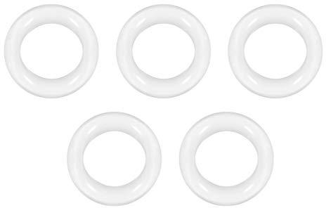 sourcing map 5St Silikon O-Ring VMQ Versiegelung Dichtring 12mm AD 8mm ID 2mm Breite Weiß