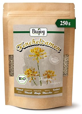 Biojoy EKO-Fänkålsfrön, naturlig, kontrollerad ekologisk kvalitet (250 g)