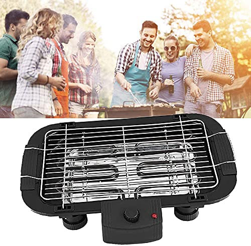 Electric Barbecues Grill - 1500W Portable Indoor Smokefree Grills with Adjustable Thermostat & Drip Tray - for Home Outdoor Courtyard Camping Hiking - Easy to Clean
