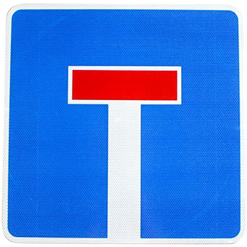 Original Verkehrsschild RA2 Nr. 357 Sackgasse 600 x 600 mm StVO RSA-21 RAL Straßenschild Baustellenschild Verkehrszeichen Verkehrsschilder Straßenschilder Schild Schilder