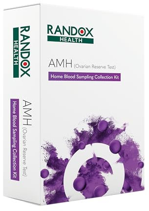 AMH Test | Anti-Mullerian Hormone Home Test | Randox Health | Test Your Ovarian Reserve | at-Home Fertility Blood Test | Female Fertility | Personalised Report Included | Health Results in 2-3 Days