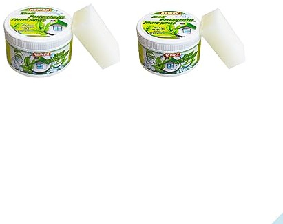 Kraft, pietra per la pulizia, 400 g, con spugna, pietra universale (2 lattine)