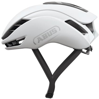ABUS Rennradhelm GameChanger 2.0 - High Performance Aerohelm mit optimierter Aerodynamik und Belüftung - für Damen und Herren - Größe L, Weiß