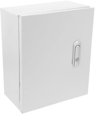 iplusmile Weatherproof Metal Box Wall-mounted Electronic Equipment Enclosure Box with Keys Electrical Lockable Junction Box for Indoor and Outdoor
