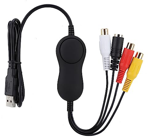 Videoaufnahmekarte, USB 2.0 UVC Analog Video Grabber Recorder, für /, mit Professioneller Videobearbeitungssoftware