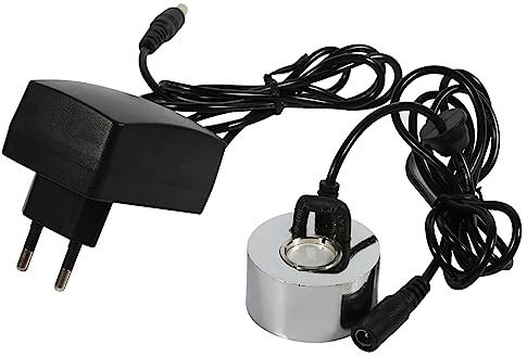 Jeffergarden 24-V-Ultraschall-Nebelmaschine, Nebelgerät, Wasserbrunnen, Teichzerstäuber, Luftbefeuchter Zur Kühlung der Luftbefeuchtung und Filterung Schlechter Gerüche mit Adapter 100-240 V,