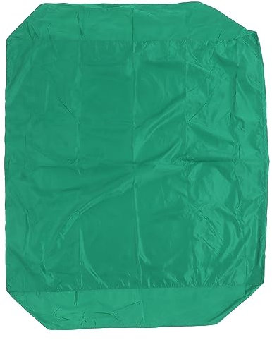 Lybunair Grüne Schutz-Sandkastenabdeckung, wasserdichte, sonnenfeste, quadratische Sandkastenüberdachung mit sicherem Kordelzug für Außenpools (120X120cm)