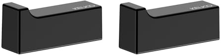 Keuco Edition 11 Handtuchhaken, 2 Stück, Metall schwarz matt | Made in Germany, für Handtücher und Bademäntel, inkl. Schrauben und Dübel, Wandhaken zum Bohren