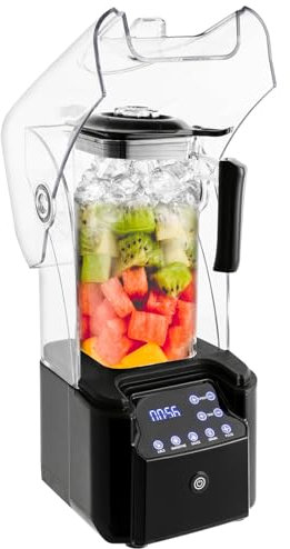 Mixer, 2200 W, högpresterande mixer, 9 hastigheter (18000-26000 varv/min), 2,2 l smoothie-maskin för att göra juice, sojamjölk, mjölkte, kaffe, kryddor, köttfyllning