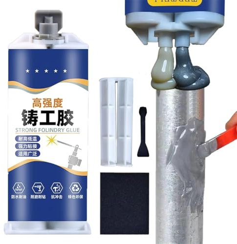 Leak Sealing Welding Glue,2024 New Metal Glue Heavy Duty Waterproof, AB Glue Waterproof Sealant,Metal Epoxy Glue, Heavy Duty Cold Welding Glue - Instant Bond, Waterproof, Shockproof, Sturdy (1 Pcs)