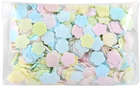 EiEiFiFi 1000 piezas de papel de jabón desechable portátil, mini hojas perfumadas con mini jabón de papel perfumado para lavado de manos para viajes, camping, senderismo, uso al aire libre, artículos