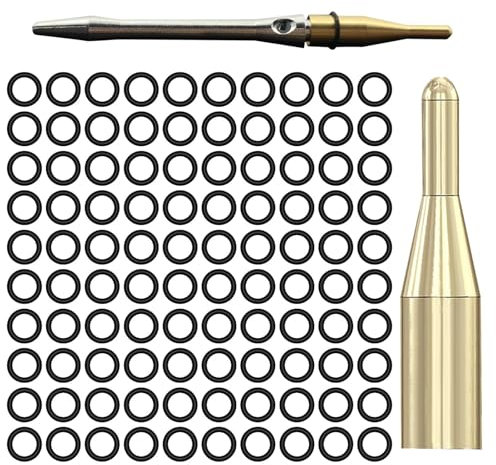 O-Ringe für Dartpfeile – 100 Stück rutschfeste O-Ringe für Dart-Schaft, verschleißfeste Dartringe mit Installationswerkzeug, tragbares Dartzubehör, Mehrfachverwendung: für Metall