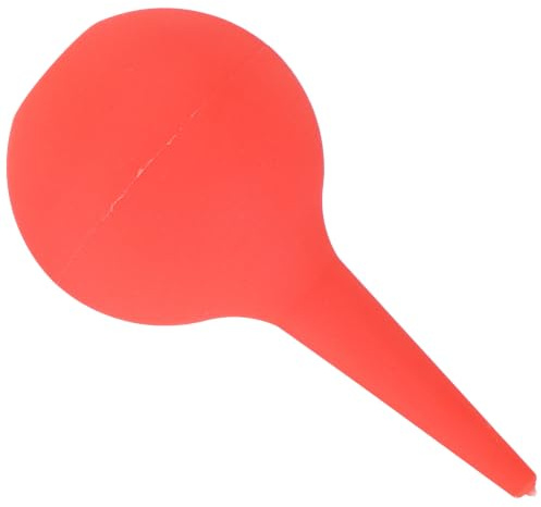 Bola Oídos Mini de Goma Roja, Limpiador de Succión | Lavar Oídos y Introducir Fluidos, Agarre Seguro y Uso Fácil, Apta para Recipientes y Mp3