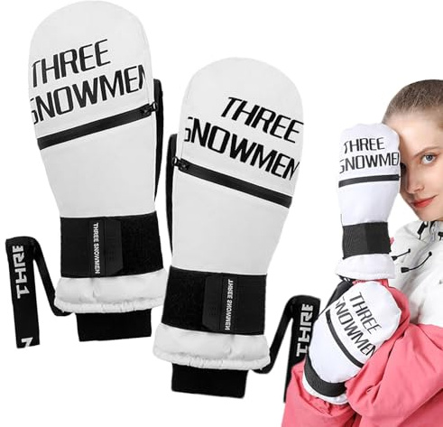demaxiyad - Guantes de snowboard para mujer, guantes de snowboard para hombre, guantes de invierno, guantes de snowboard, guantes de esquí con pantalla táctil, guantes de equitación impermeables