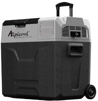 Alpicool ECX50 50L Portable Compressor DC Car Fridge for Camping, Battery not included