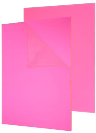 QUARKZMAN 2er Pack Acrylplatten 12x16 Zoll, 0,1 Dick Rosa Durchsichtige Kunststoffplatten Acrylplatte für Wandhandwerk Foto Rahmen Display Projekte Schilder, Kunstprojekte | Kunststoffplatten Acrylplatte, Für Wandhandwerk Foto Rahmen Display Projekte Schilder Kunstprojekte