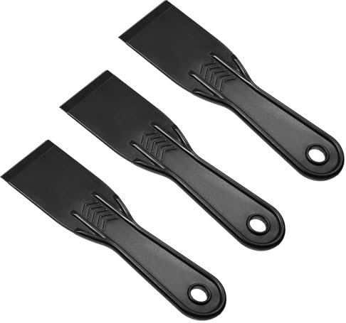 Bewudy 3 Stück Kunststoffspachtel Zubehör, Kunststoff Spachtel Spachtelmesser Kittmesser Werkzeug Flächenspachtel Schaber Set für 3D Drucker Harzentfernung Spackeln Patchen (2 Zoll)