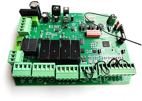 Placa Base De La Tarjeta De Circuito Del Controlador Del Motor Del Abridor De Puerta Batiente For Uso Exclusivo Del Motor De 24 VCC,Protección completa(2 REMOTE CONTROL KIT)