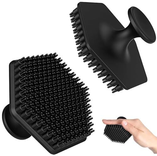 2PCS Silicone Face Scrubber Set, Soft Silicone Scrubber for Deep Cleansing and Exfoliating, Gentle Face Scrub Brush for Men and Women, Hygienic Design for Daily Skincare Use