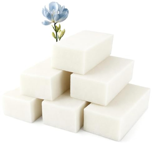 Vetin 6pcs Floral Foam Blocks, 8.86x4.13x2.7 Dry Flower Foam Bricks | Floral Foam, for Fresh & Artificial Flower Arranging, Centerpieces/DIY Crafts/Home Decor/Memorial Tributes