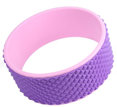 Haofy Rueda de Yoga EVA y PP Rodillo de Yoga Masaje 30 X 12 Cm Anillo Elástico de Espalda con Superficie de Punto Flotante 3D para Pilates Entrenamiento de Equilibrio Gimnasio en Casa Mujeres y