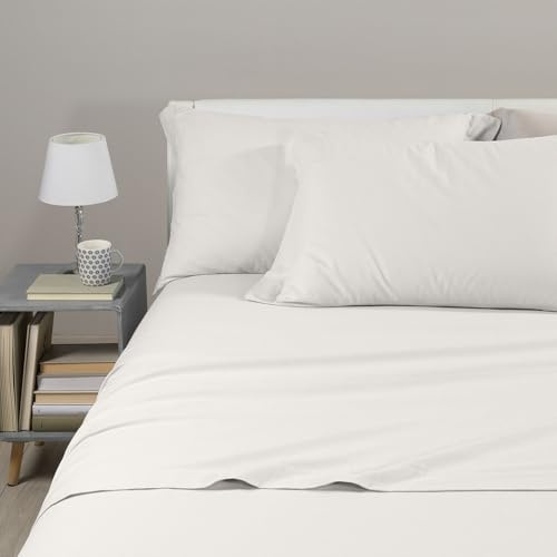Caleffi - Parure de lit avec Housse de Couette 100% Coton – 2 Taies d’Oreiller 50x80 cm, Linge de Lit Confortable et Elégant - Housses de Couettes Pour 1 Personne ou 2 Personnes