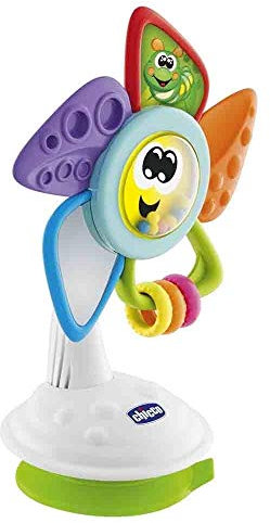 Chicco Tino El Molino - Juguete para Trona de Bebés, Juego con Ventosa y Actividades Manuales, Multicolor, Juguete Bebés 6-18 Meses