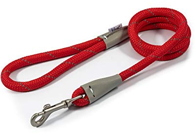 Ancol Reflective Slip Dog Lead in Red