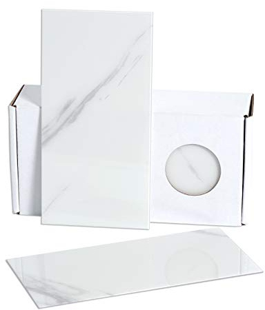 BeNice Stick on Subway Tiles for Kitchen Tile Stickers,Self Adhesive Bathroom Panels for Walls Waterproof Marble Tiles(23pcs,White)