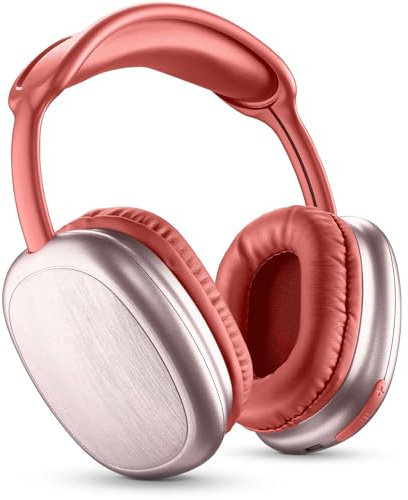 Music Sound | Bluetooth-Kopfhörer MAXI2 | Kopfhörer on Ear Bluetooth 5.0 - Play Time 22h - Charging 1,5h - Integriertes Mikrofon - Bedienelemente am Pavillon und verstellbarem Kopfband, Rot Farbe